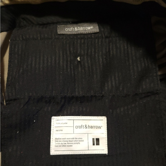 Croft & Barrow Men's 38x30 Pleated Slacks Pants - Picture 4 of 7